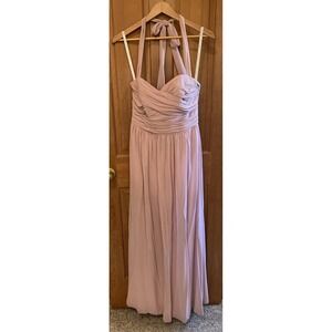Formal Gown Women's Small Dress Blush Pink Floor Length Halter